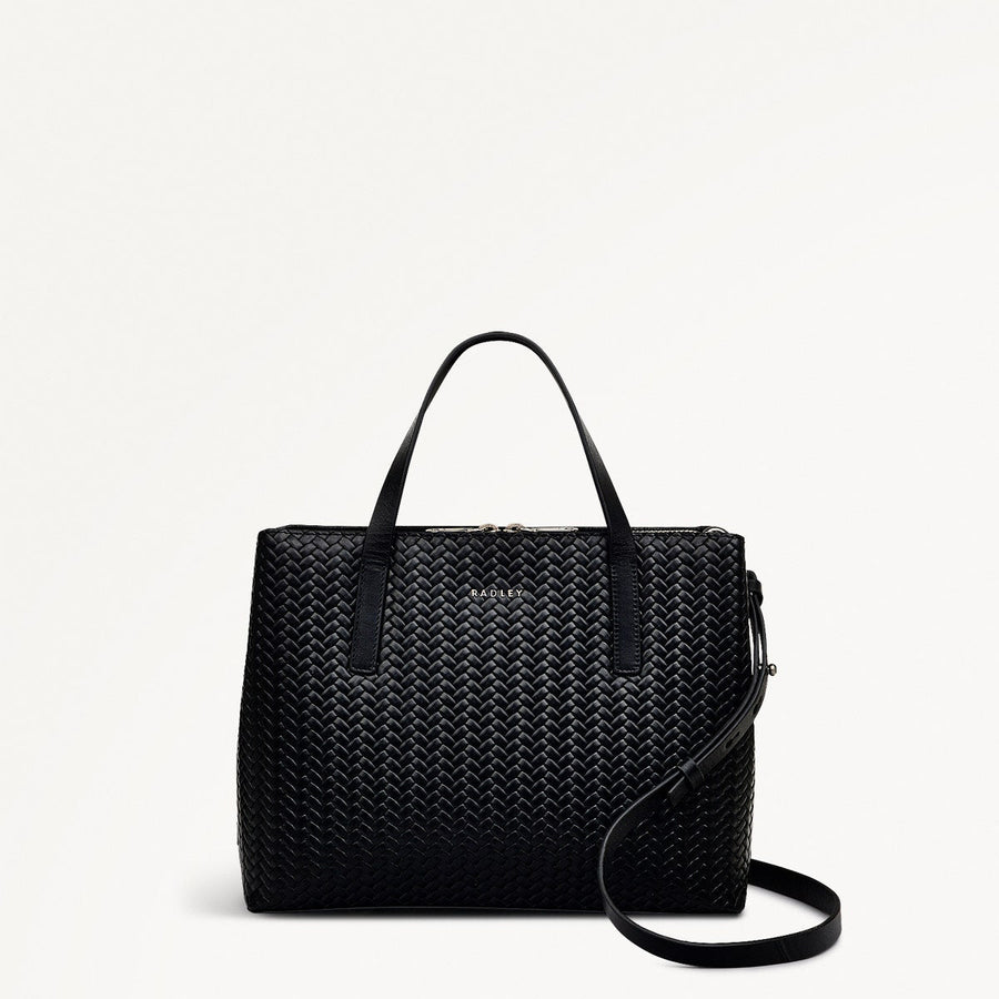 Dukes Place - Weave Medium Ziptop Grab Black - H2172001