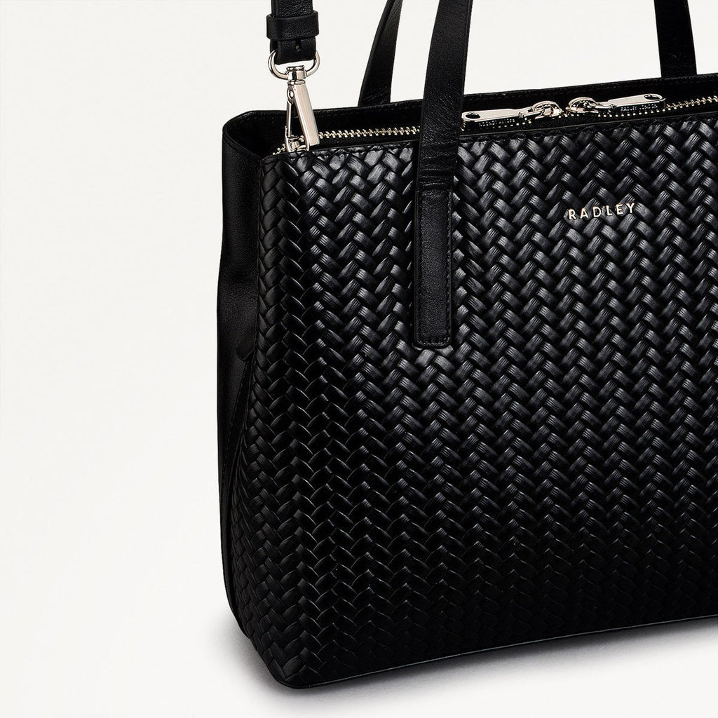Dukes Place - Weave Medium Ziptop Grab Black - H2172001