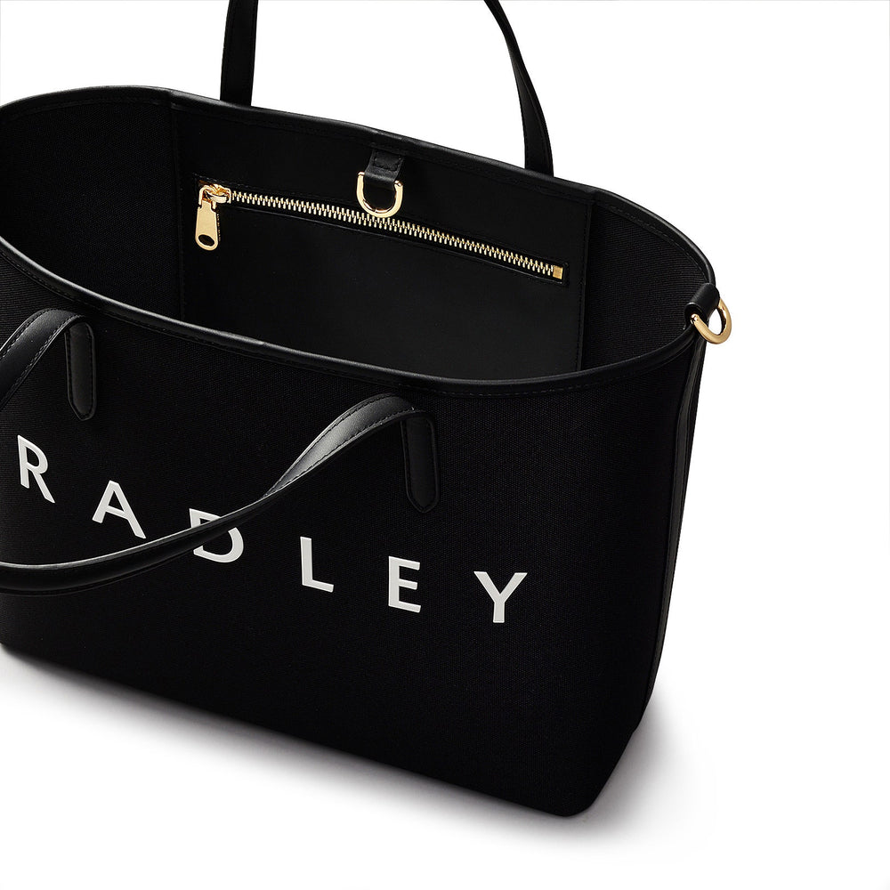 Southwell Gardens Fabric Medium Open Top Grab Bag in Black - H2174001