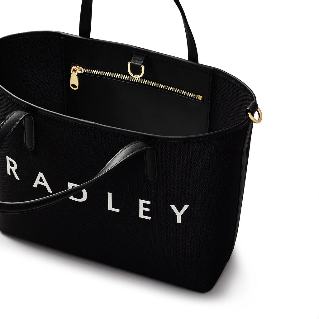 Southwell Gardens Fabric Medium Open Top Grab Bag in Black - H2174001