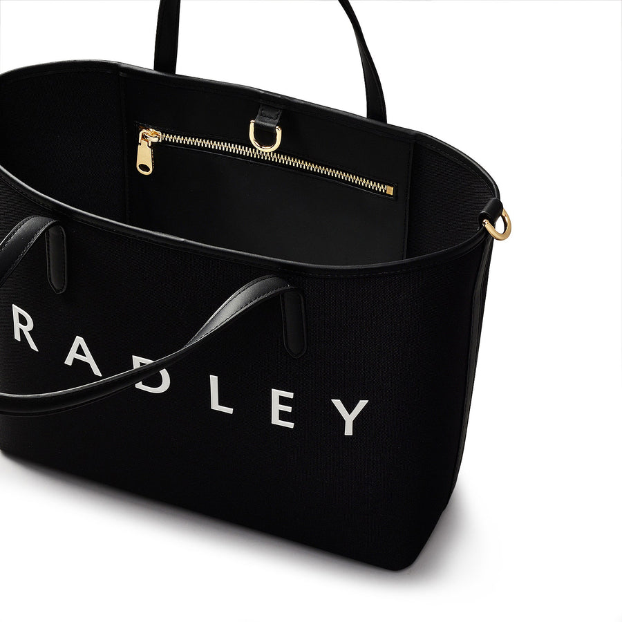 Southwell Gardens Fabric Medium Open Top Grab Bag in Black - H2174001