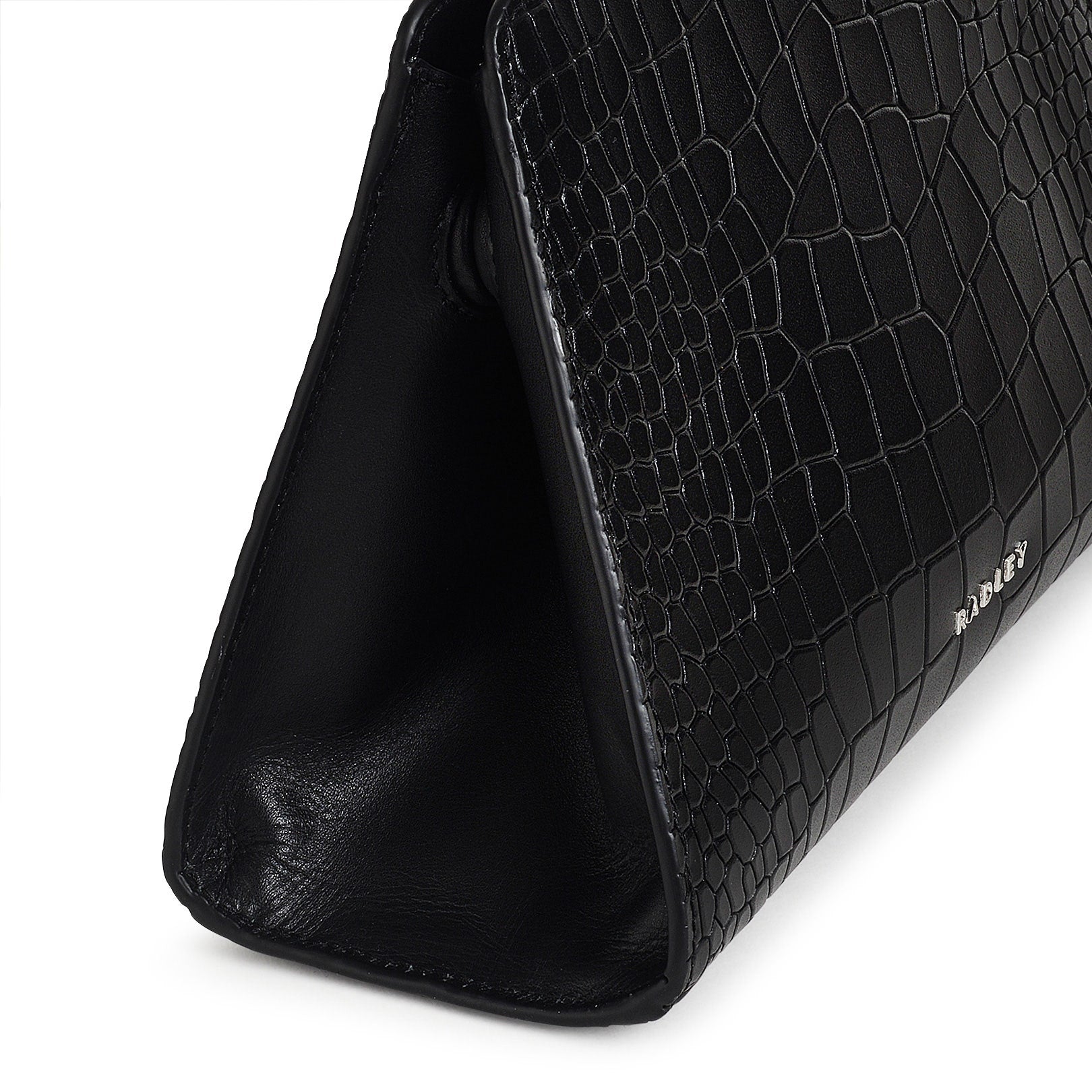 Glasshouse Leather Small Open Top Crossbody Bag in Black - H2175001