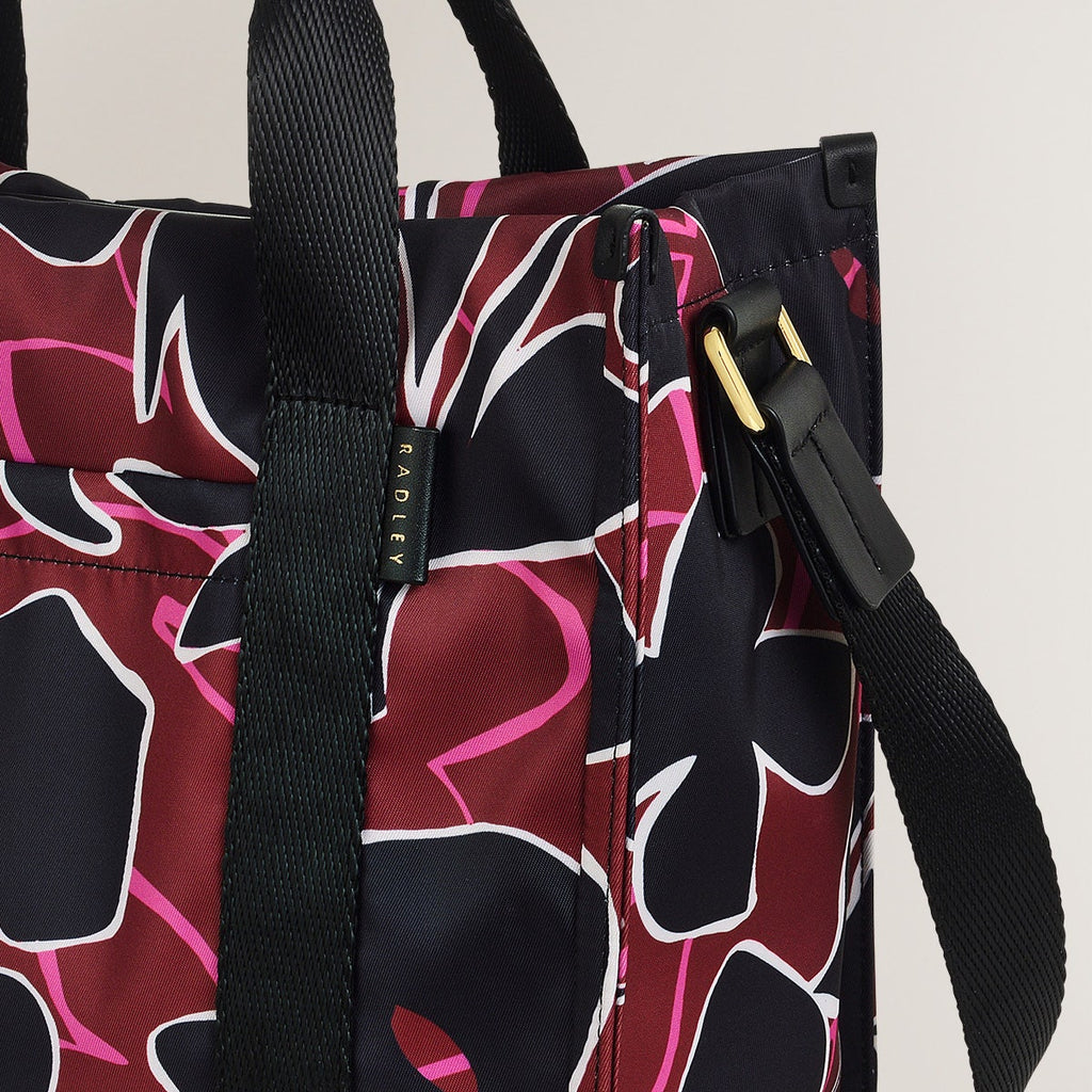 Canford Gardens Leather Medium Ziptop Satchel Bag in Merlot - H2282603