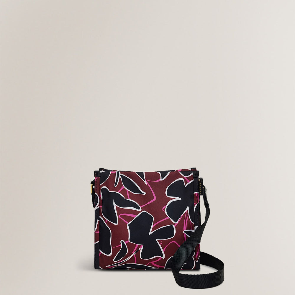 Canford Gardens Leather Small Ziptop Crossbody Bag in Merlot - H2283603