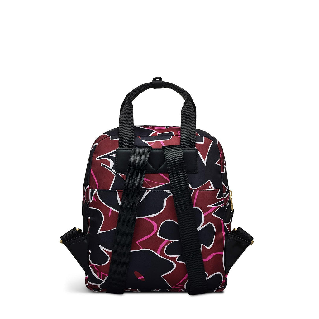 Canford Gardens Leather Small Zip Around Backpack in Merlot - H2285603