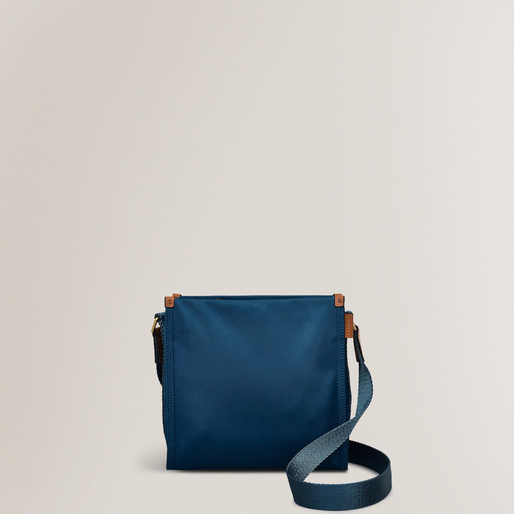 Canford Gardens Leather Medium Ziptop Crossbody Bag in Deepsea - H2288405