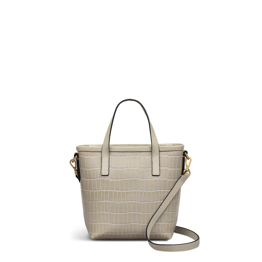 Bridgewater 2.0 Leather Small Ziptop Satchel Bag in Pumice - H230865