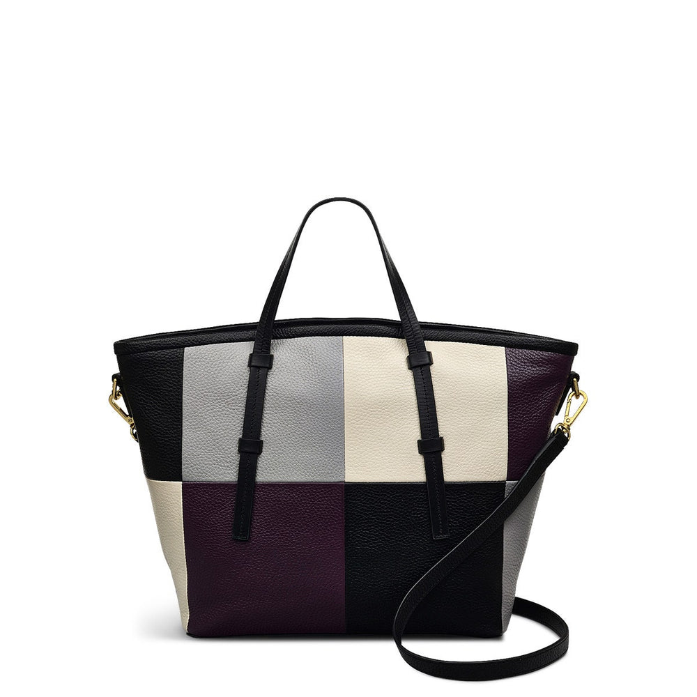 Bridgewater 2.0 Leather Medium Ziptop Grab Bag in Black - H2309001