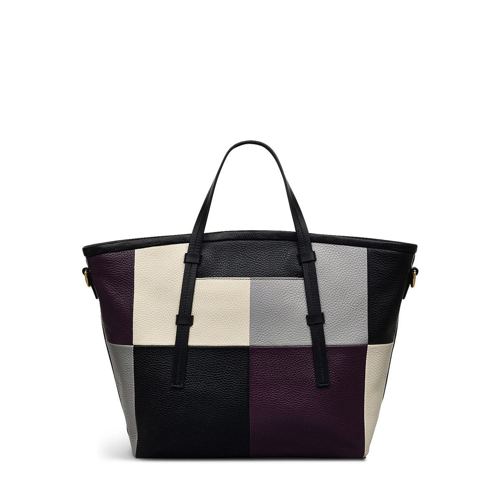 Bridgewater 2.0 Leather Medium Ziptop Grab Bag in Black - H2309001
