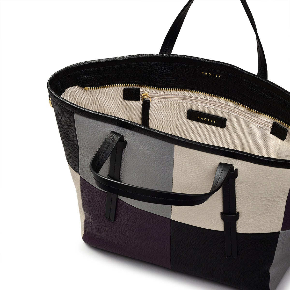Bridgewater 2.0 Leather Medium Ziptop Grab Bag in Black - H2309001