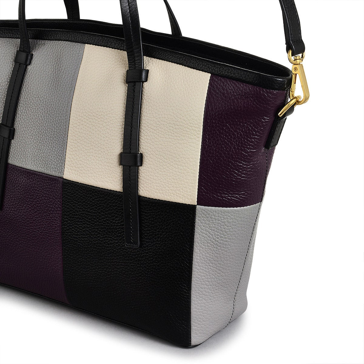 Bridgewater 2.0 Leather Medium Ziptop Grab Bag in Black - H2309001