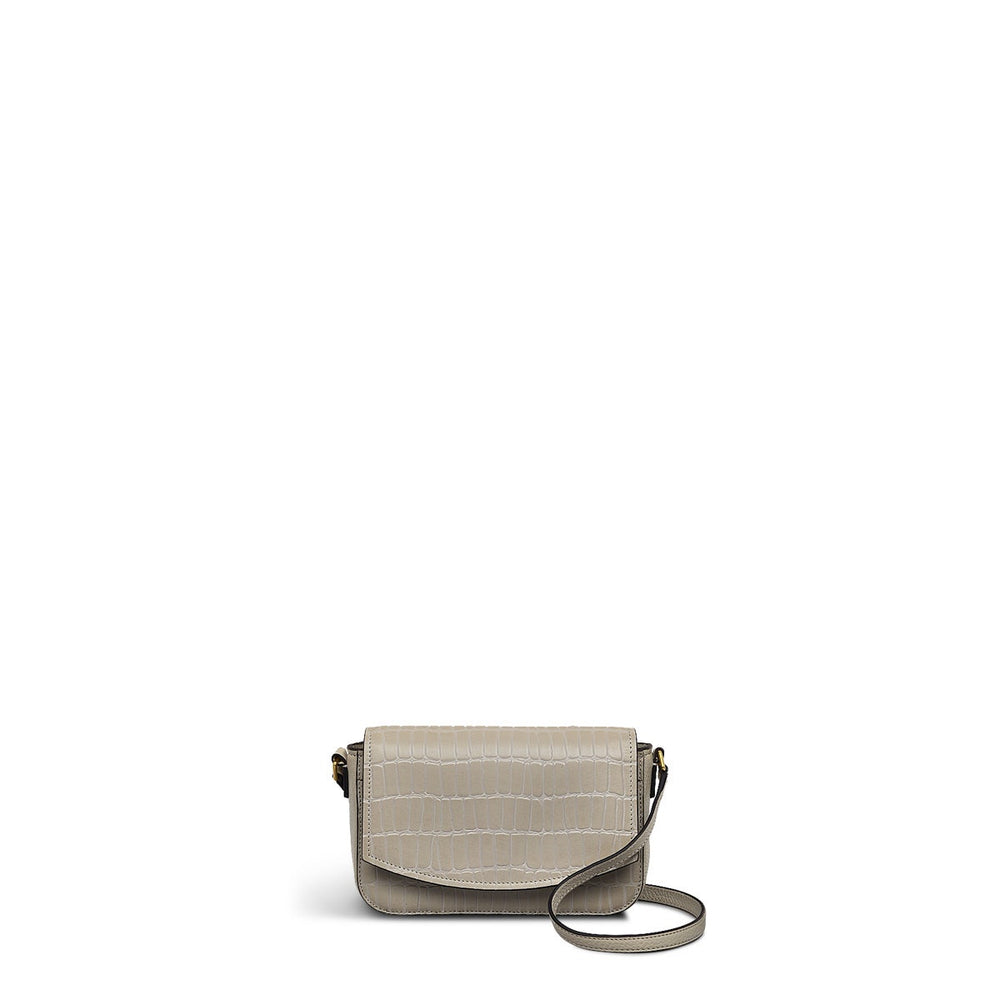 River Road Faux Croc Mini Flapover Phone Crossbody Bag - OHC16202