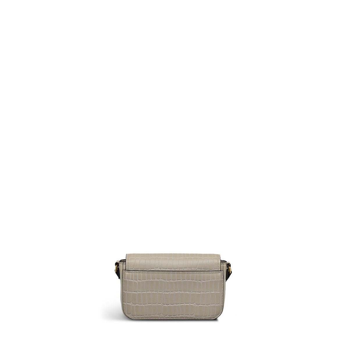 River Road Leather Mini Flapover Phone Crossbody Bag in Pumice - H231365