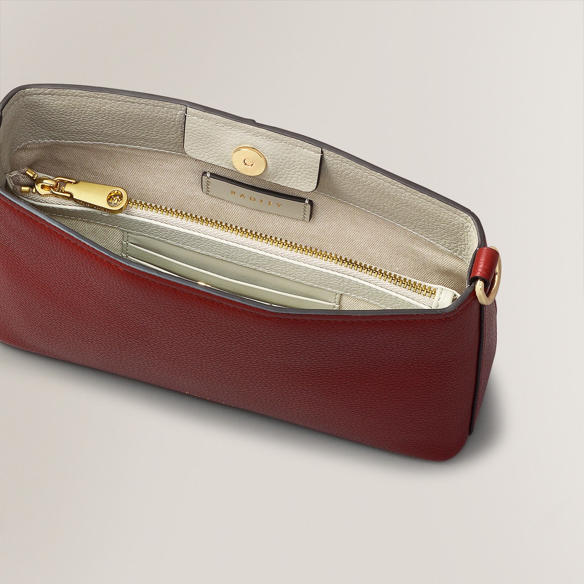 Floral Street Leather Small Open Top Crossbody Bag in Rust - H2317939
