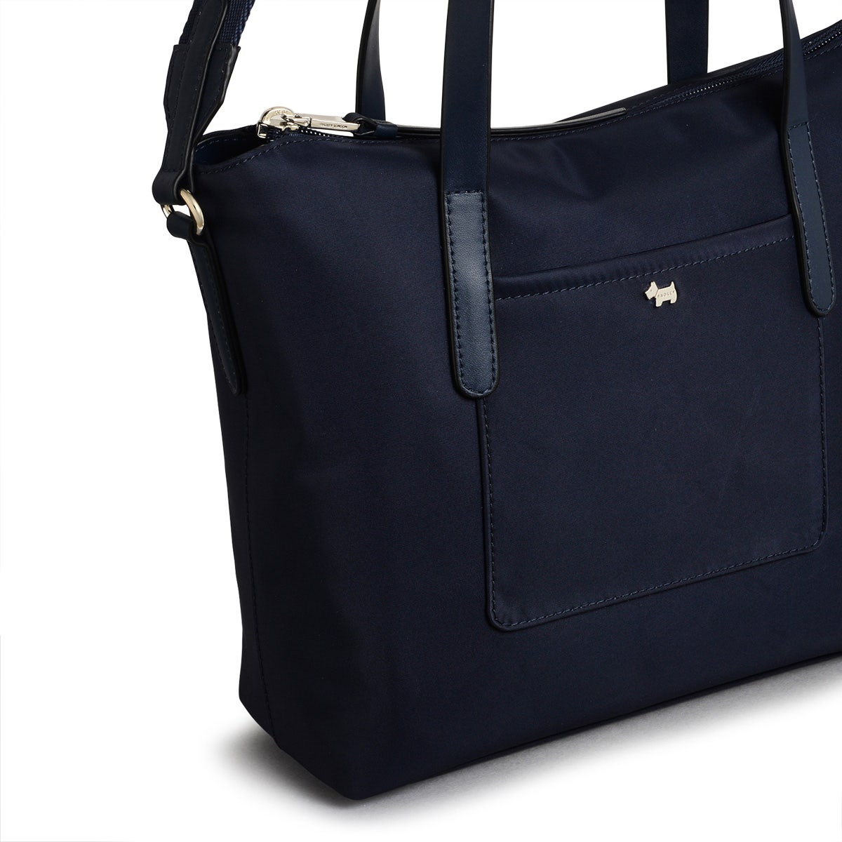 Filey Avenue Leather Medium Ziptop Satchel Bag in Ink - H2337401