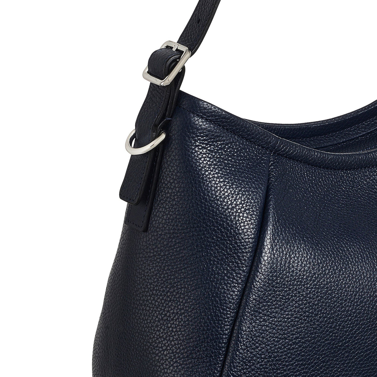 Eastney Street Leather Medium Ziptop Shoulder Bag in Ink - H2475401