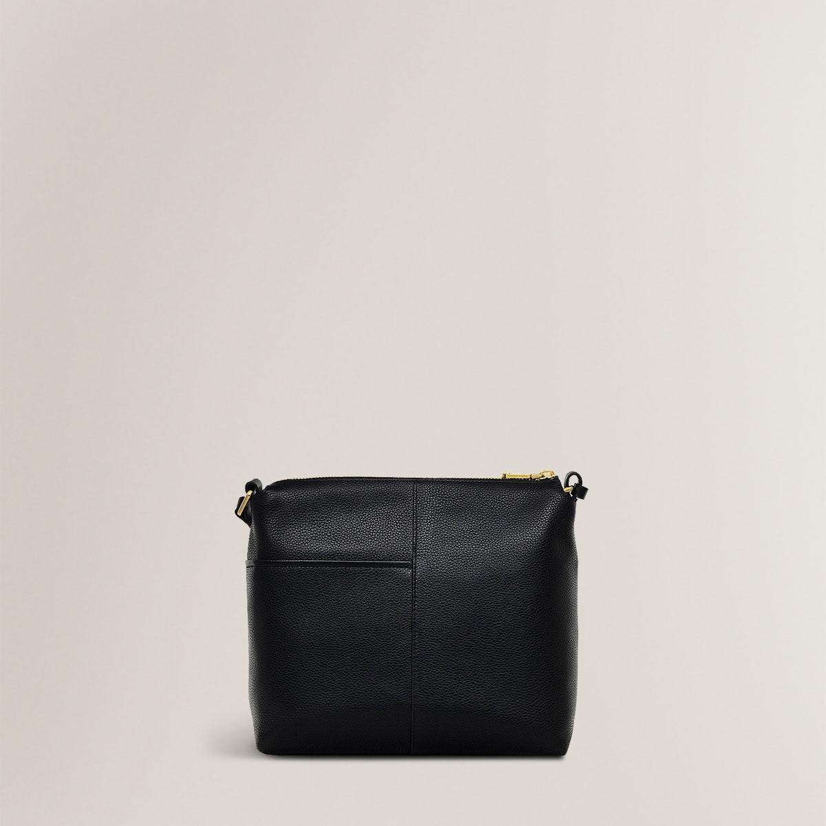 Fountain Mews Leather Small Ziptop Crossbody Bag in Black - H2486001