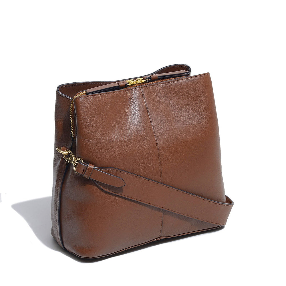 Dukes Place Leather Medium Compartment Cross Body Bag Bag in Tortoise - H2798205
