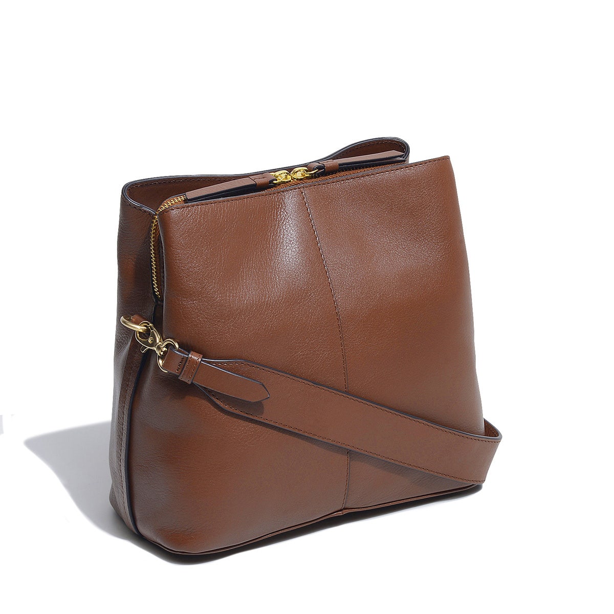 Dukes Place Leather Medium Compartment Cross Body Bag Bag in Tortoise - H2798205