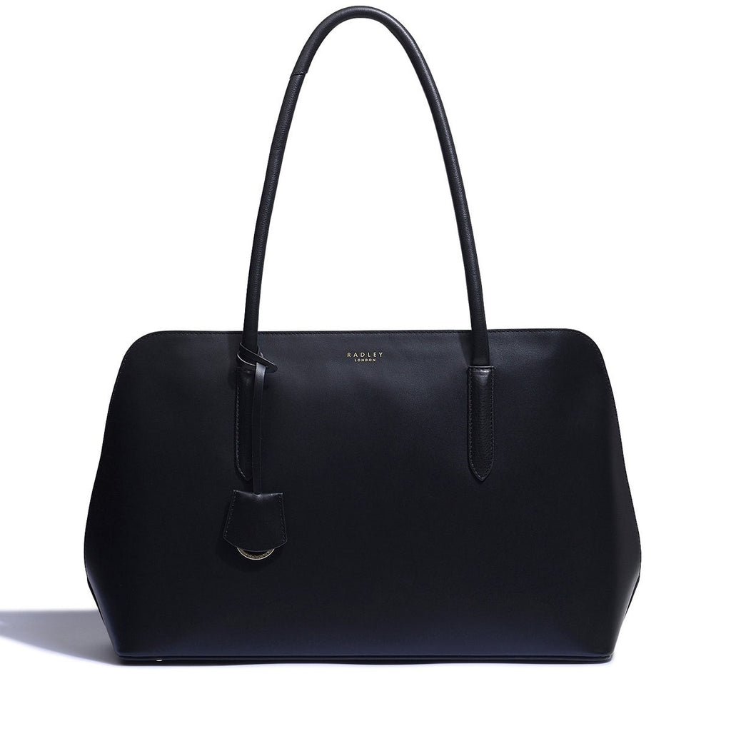 Liverpool Street 2.0 Leather Large Ziptop Workbag Bag in Black - H3909001