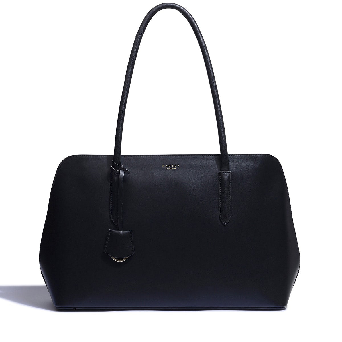 Liverpool Street 2.0 Leather Large Ziptop Workbag Bag in Black - H3909001
