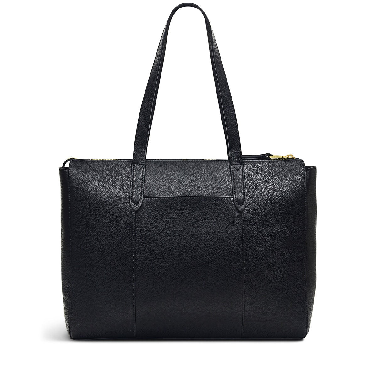 Arlington Court Leather Large Zip-Top Workbag Bag in Black - H5722001