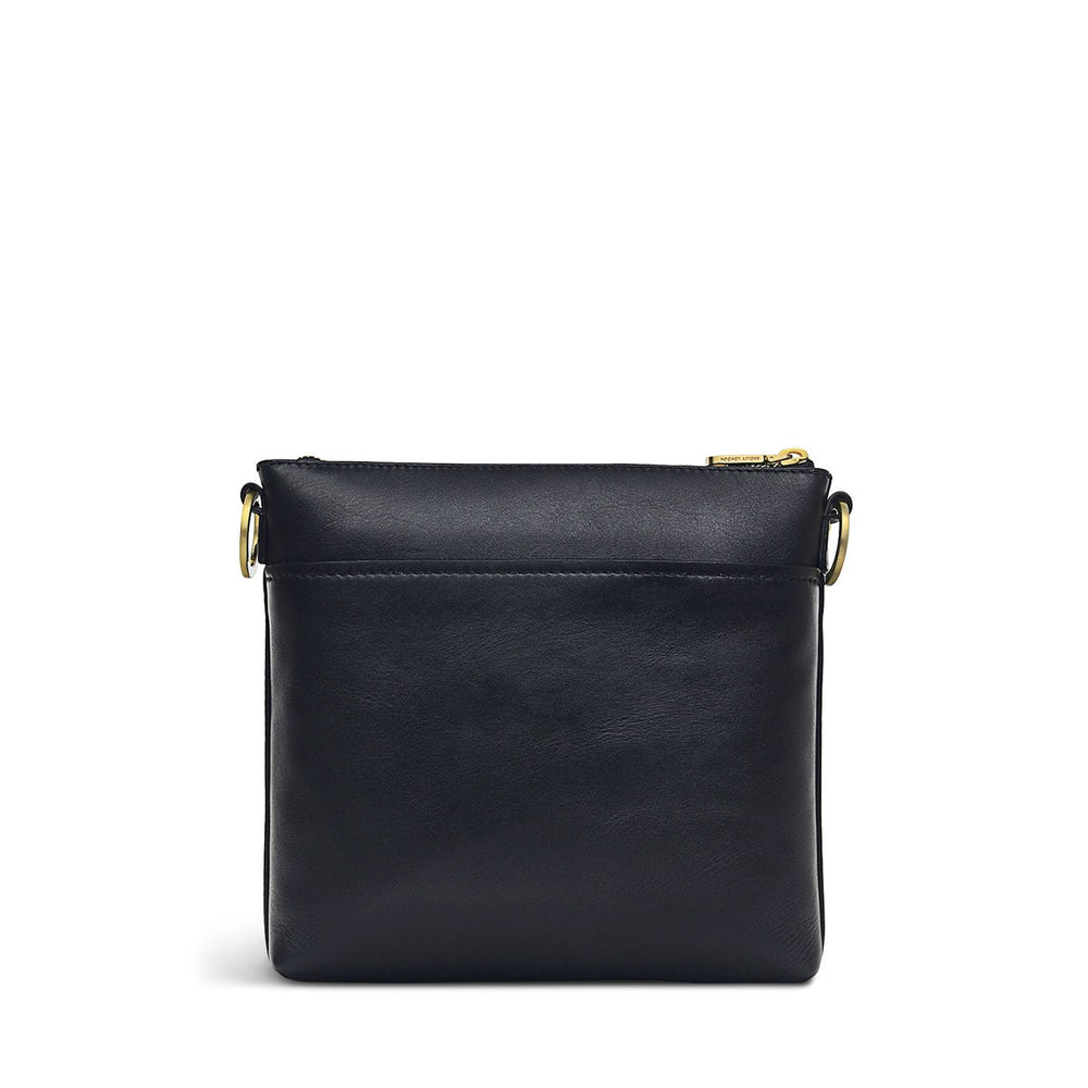 Pockets 2.0 Leather Small ZipTop Cross Body Bag Bag in Black - H5904001