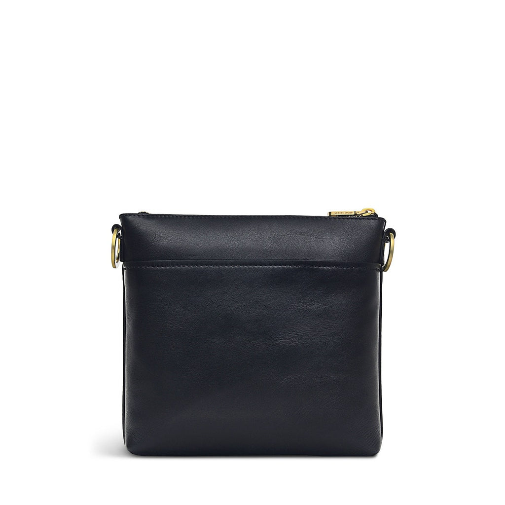 Pockets 2.0 Leather Small ZipTop Cross Body Bag Bag in Black - H5904001