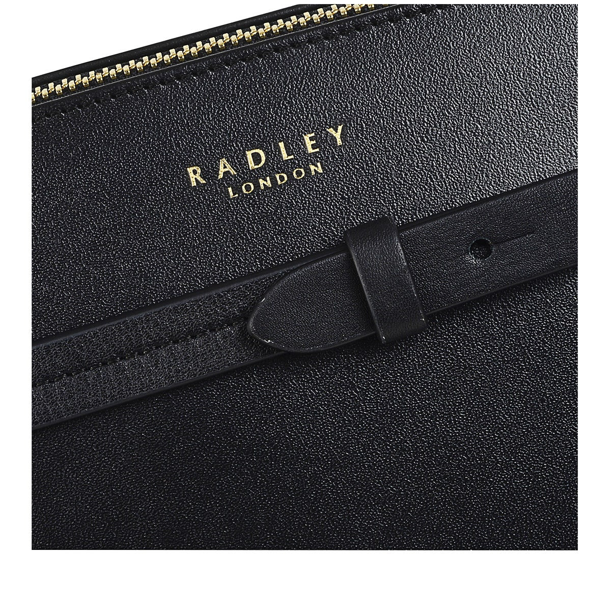 Liverpool Street 2.0 Leather Medium Ziptop Crossbody Bag in Black - H6337001