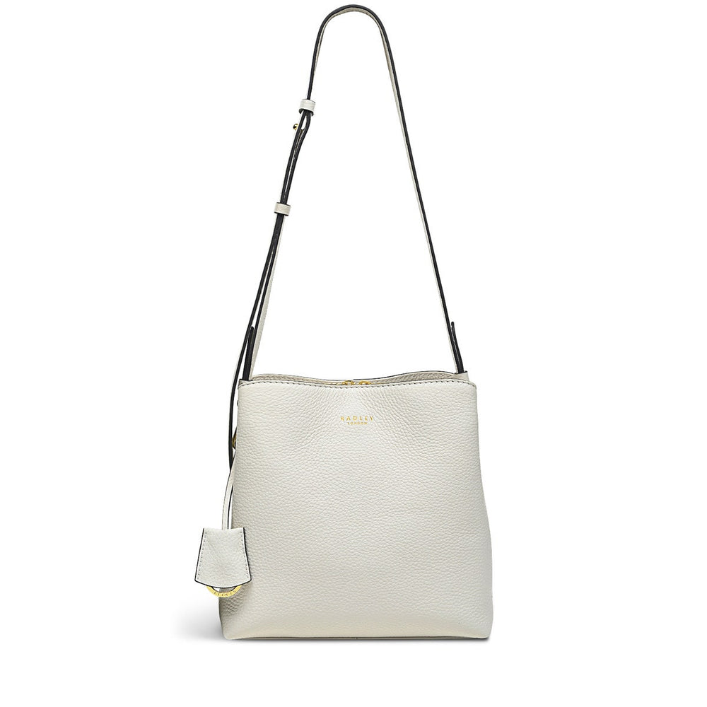 Dukes Place Leather Medium Compartment Crossbody Bag in Chalk - H6388109