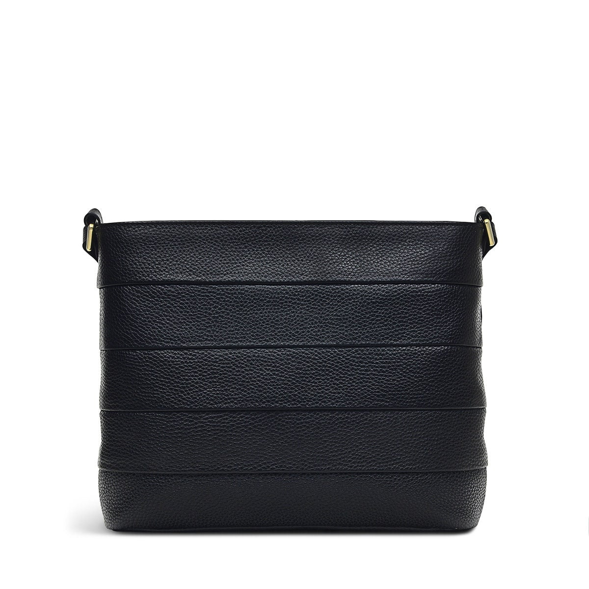 Farringdon Leather Small Ziptop Crossbody Bag in Black - H6509001
