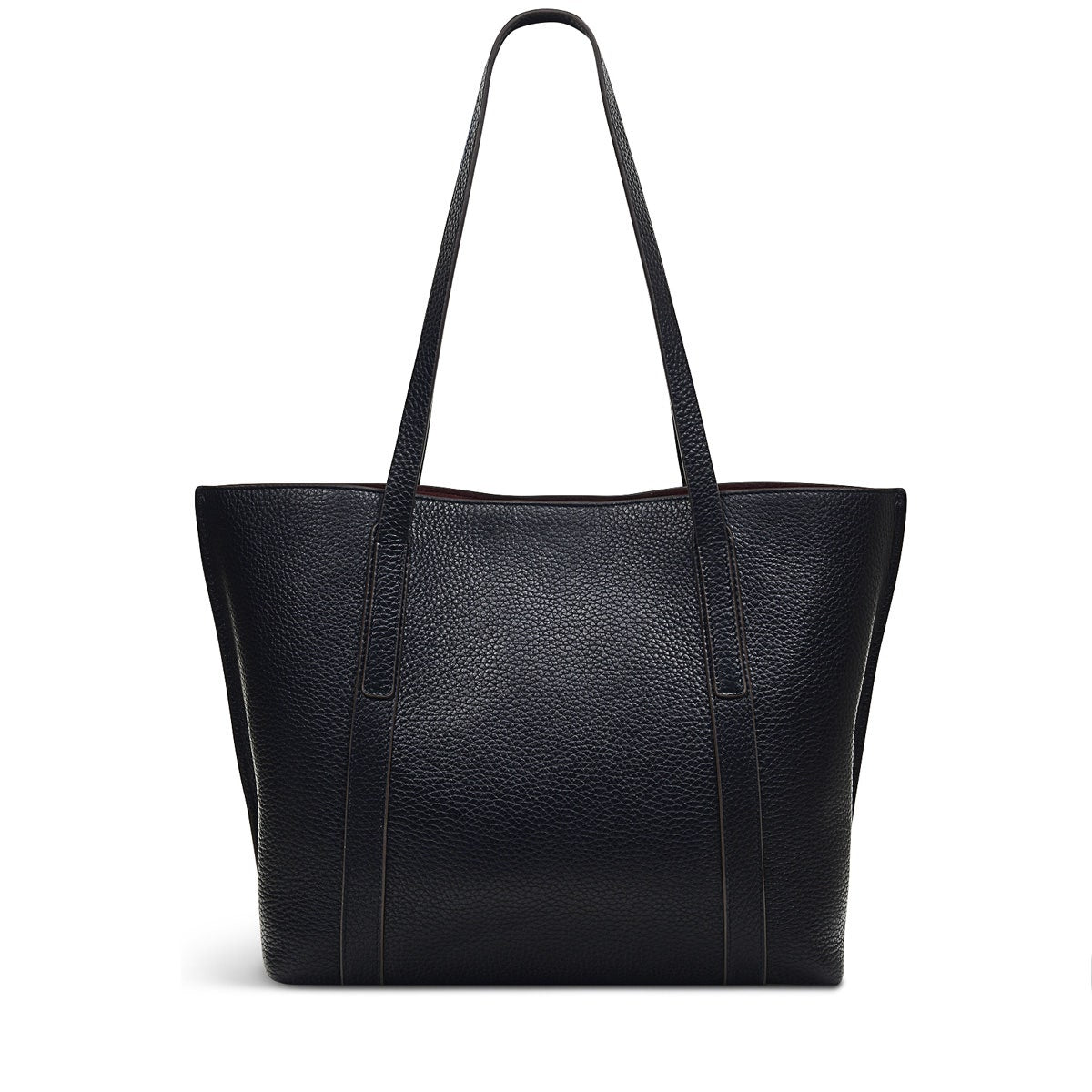 Museum Street Leather Medium Ziptop Tote Bag in Black - H6765001