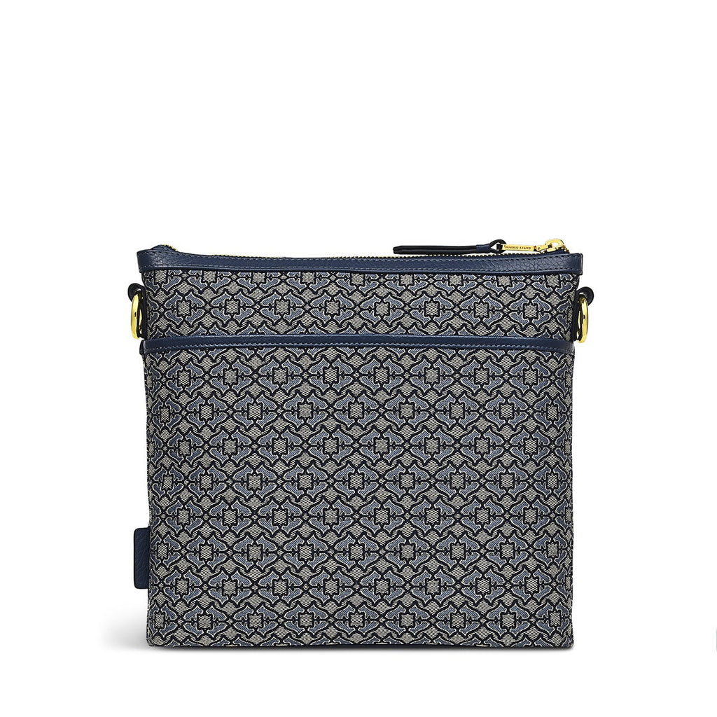 Pockets 2.0 Leather Medium Zip-Top Cross Body Bag in Goose Grey - H6855053