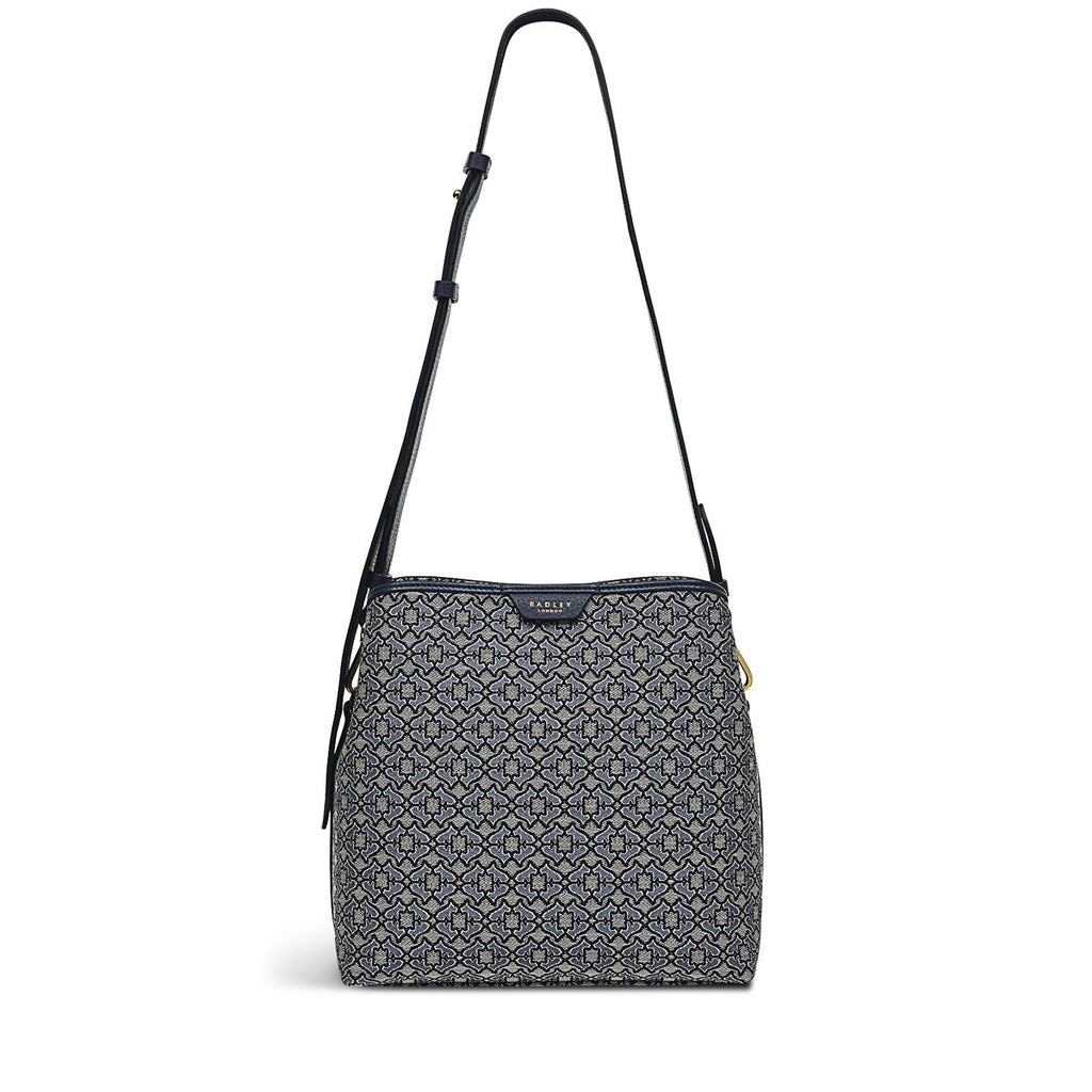 Dukes Place Leather Medium Compartment Cross Body Bag in Goose Grey - H6856053