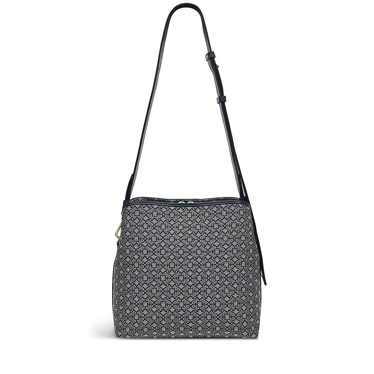 Dukes Place Leather Medium Compartment Cross Body Bag in Goose Grey - H6856053