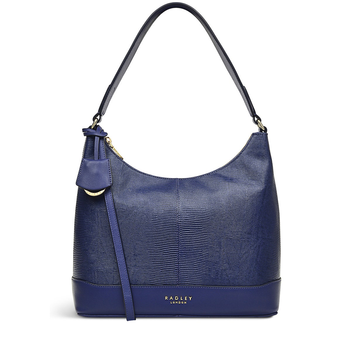 Spring Vale Leather Small Ziptop Satchel Bag in Lazuli - H7151428