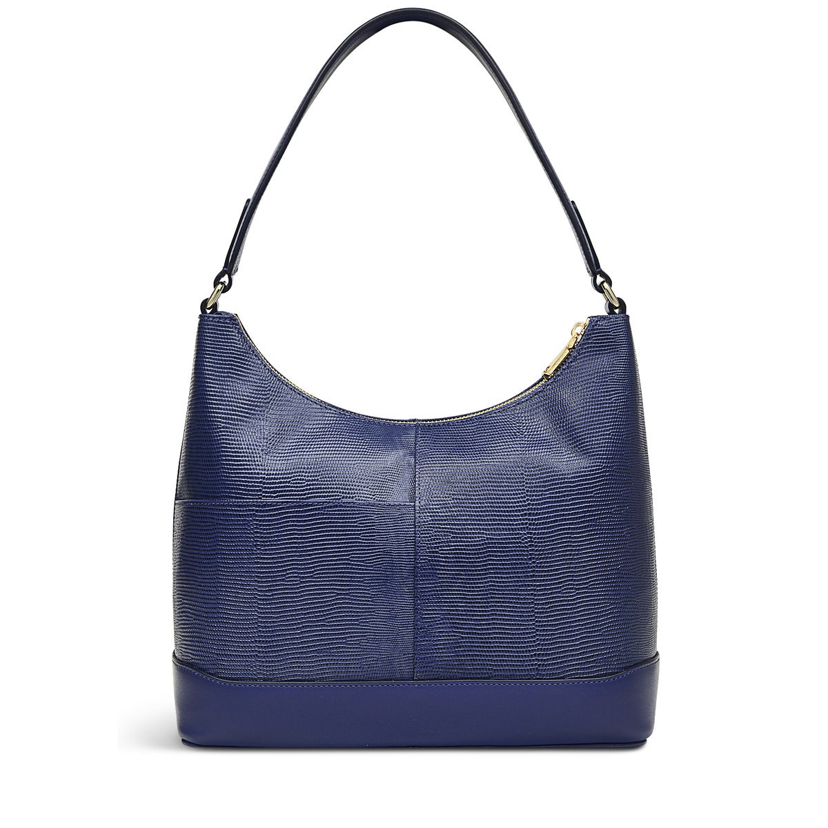 Spring Vale Leather Small Ziptop Satchel Bag in Lazuli - H7151428