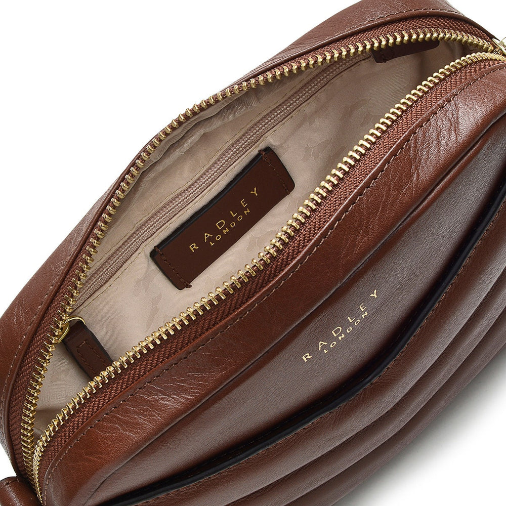 Gordon Road Leather Mini Ziptop Crossbody Bag in Tortoise - H7459205