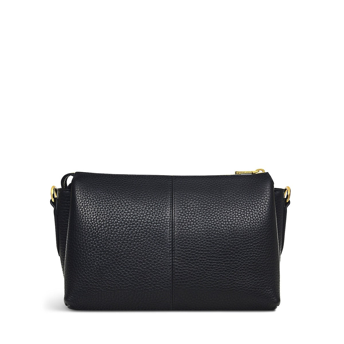Hillgate Place Leather Small Ziptop Crossbody Bag in Black - H7574001
