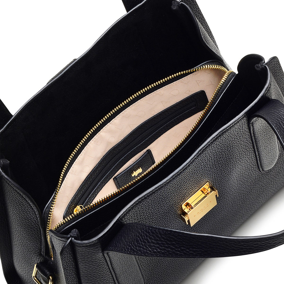 Black Medium Zip-Top Grab | Sloane Street SS23 | Radley London