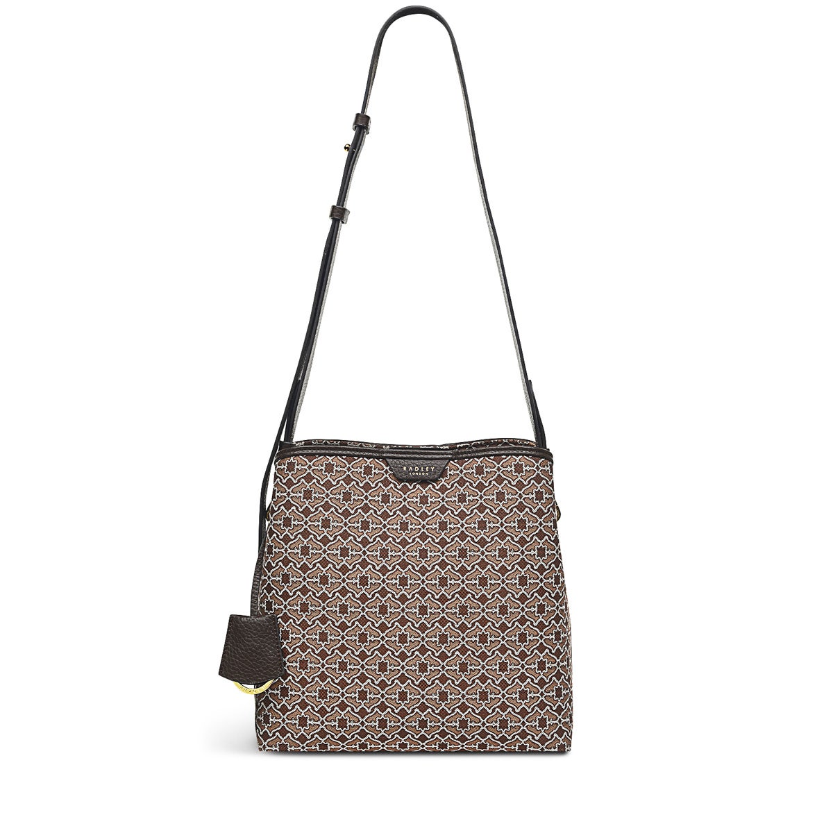 Dukes Place Leather Medium Compartment Cross Body Bag in Tortoise - H7602205