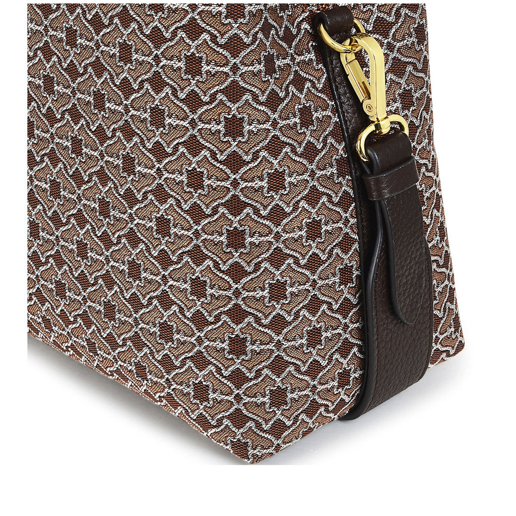 Dukes Place Leather Medium Compartment Cross Body Bag in Tortoise - H7602205