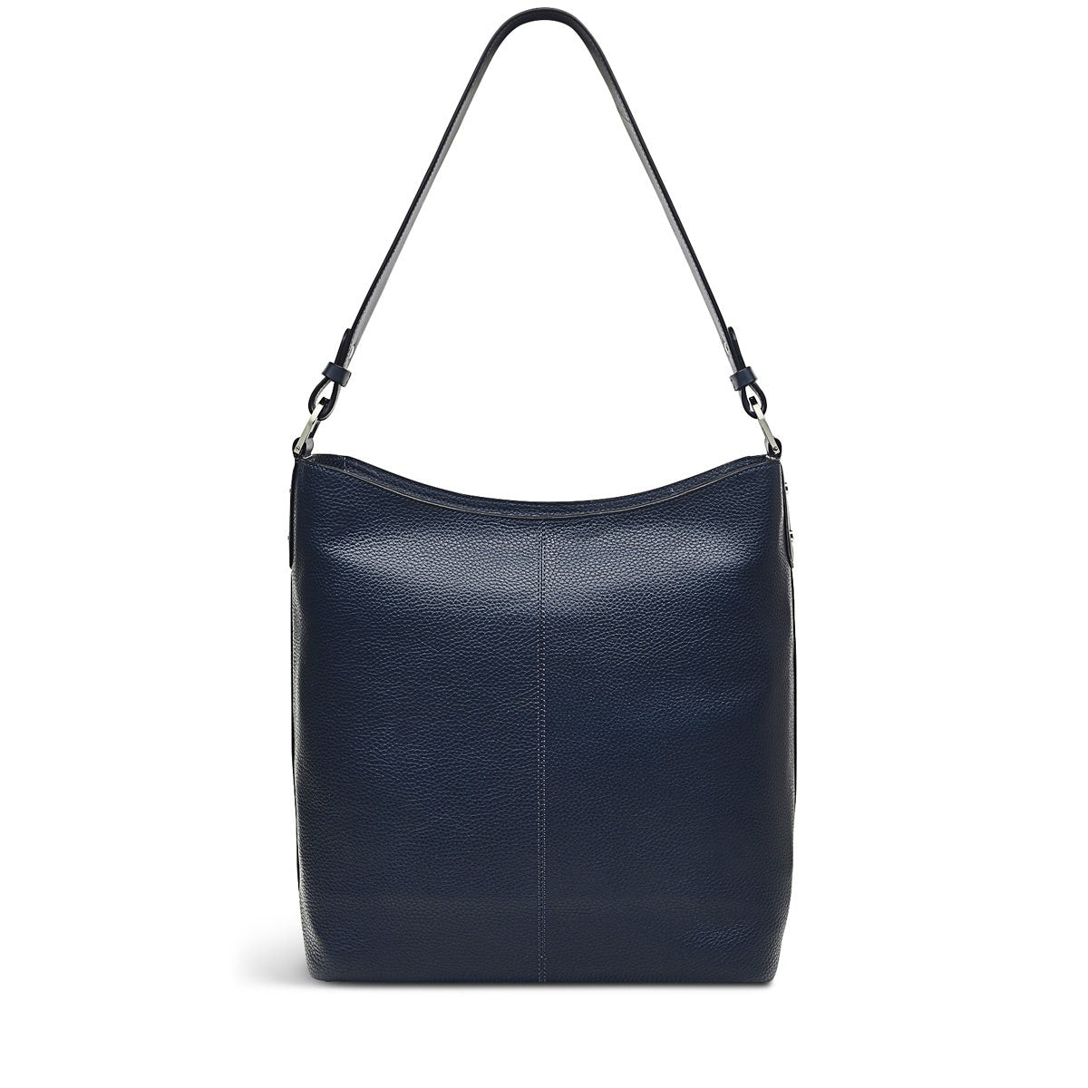 Southwark Lane Leather Large Ziptop Shoulder Bag in Ink - H7740401