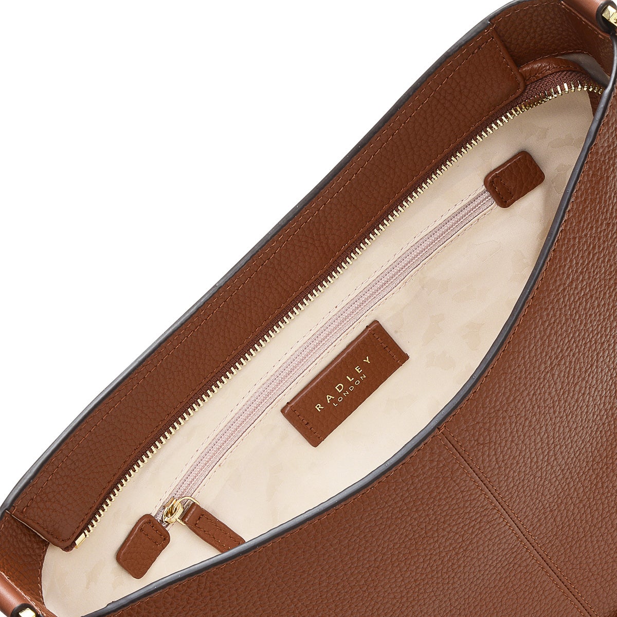 Southwark Lane Leather Small Ziptop Crossbody Bag in Tortoise - H7741205