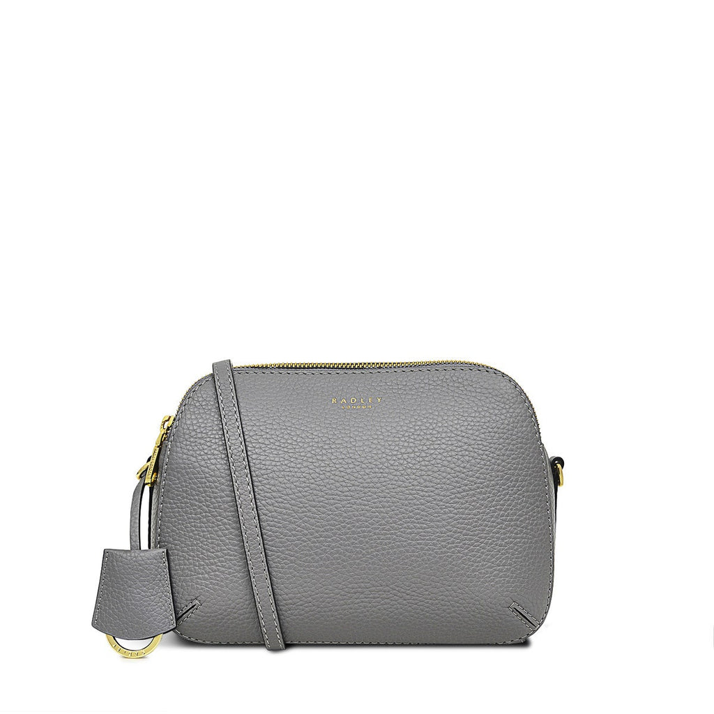 Dukes Place Leather Medium Ziptop Crossbody Bag in Cloud Burst - H7866093