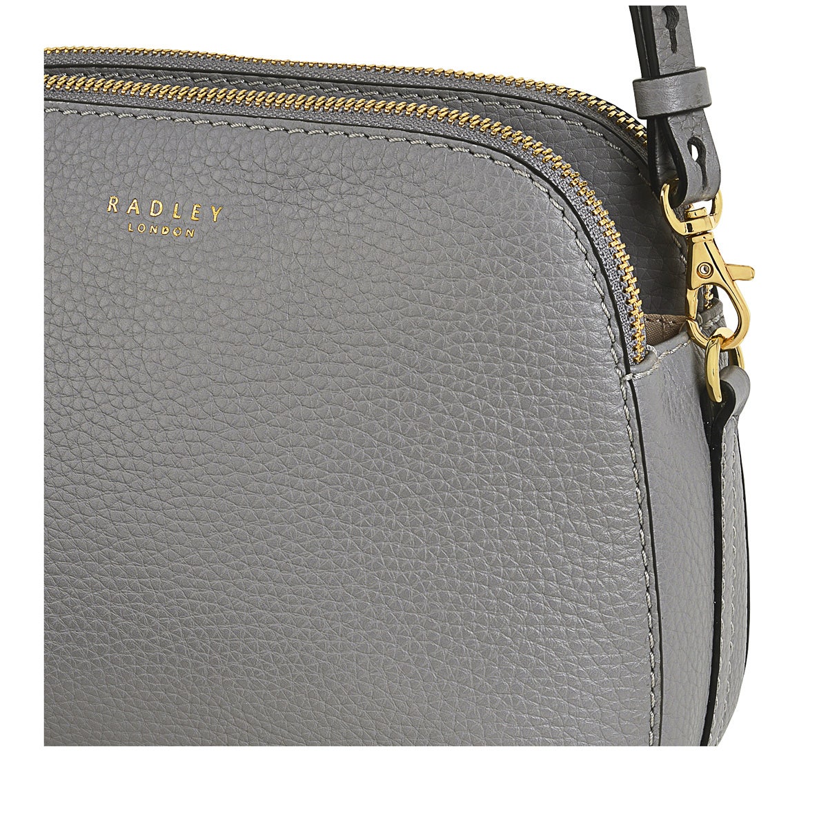 Dukes Place Leather Medium Ziptop Crossbody Bag in Cloud Burst - H7866093