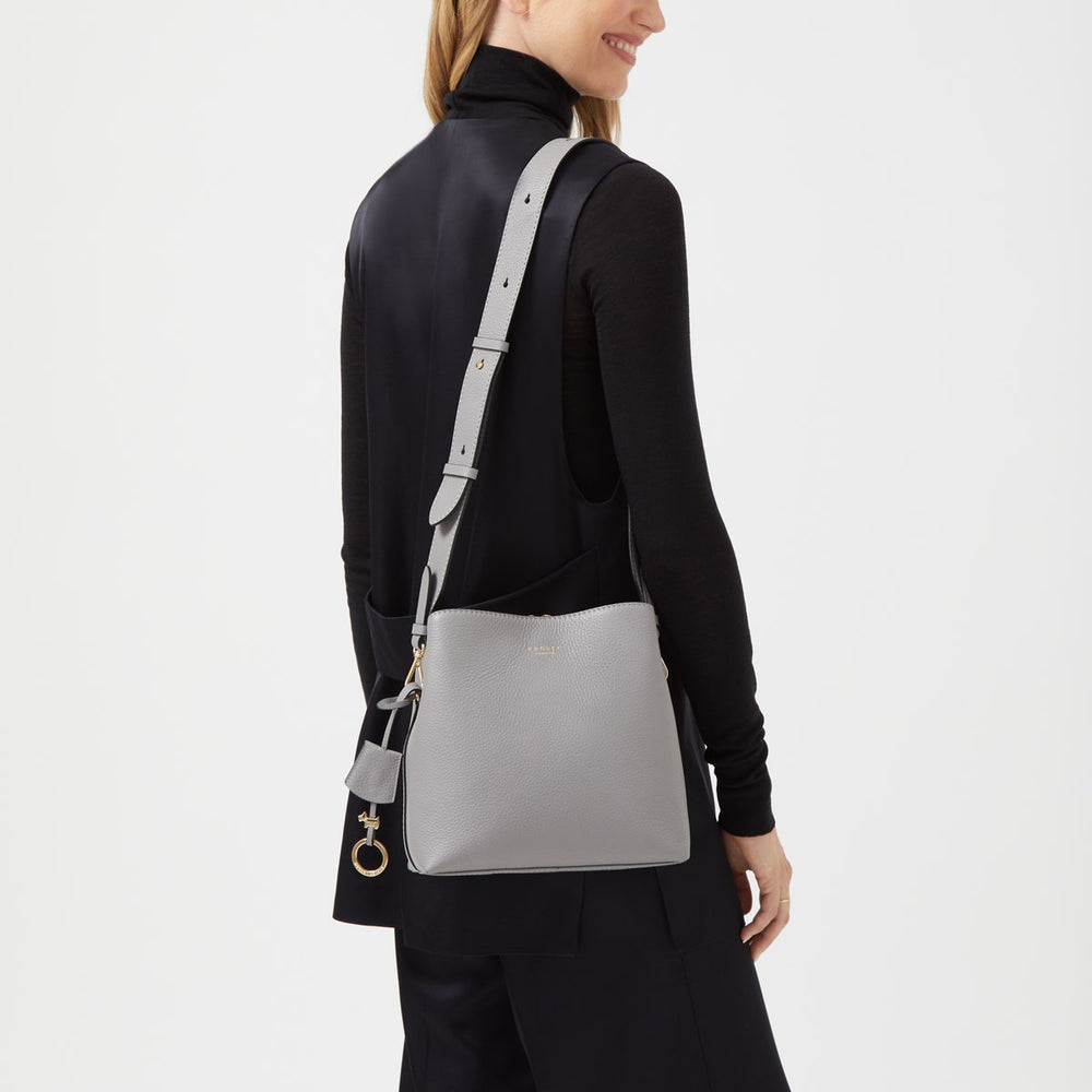 Dukes Place Leather Medium Compartment Crossbody Bag in Cloud Burst - H7867093