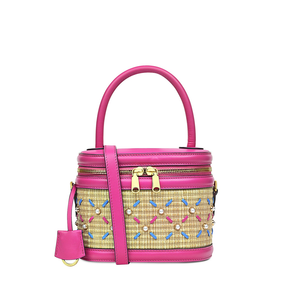 Harriet Street Leather Medium Zip-Around Cross Body Bag in Cerise - H7901678