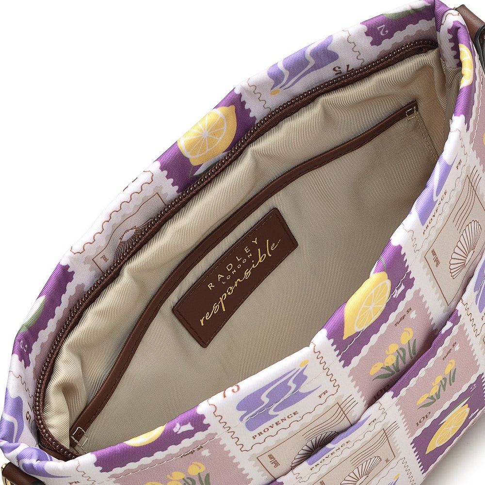 Finsbury Park Fabric Small Zip-Top Cross Body Bag in Chalk - H7959109