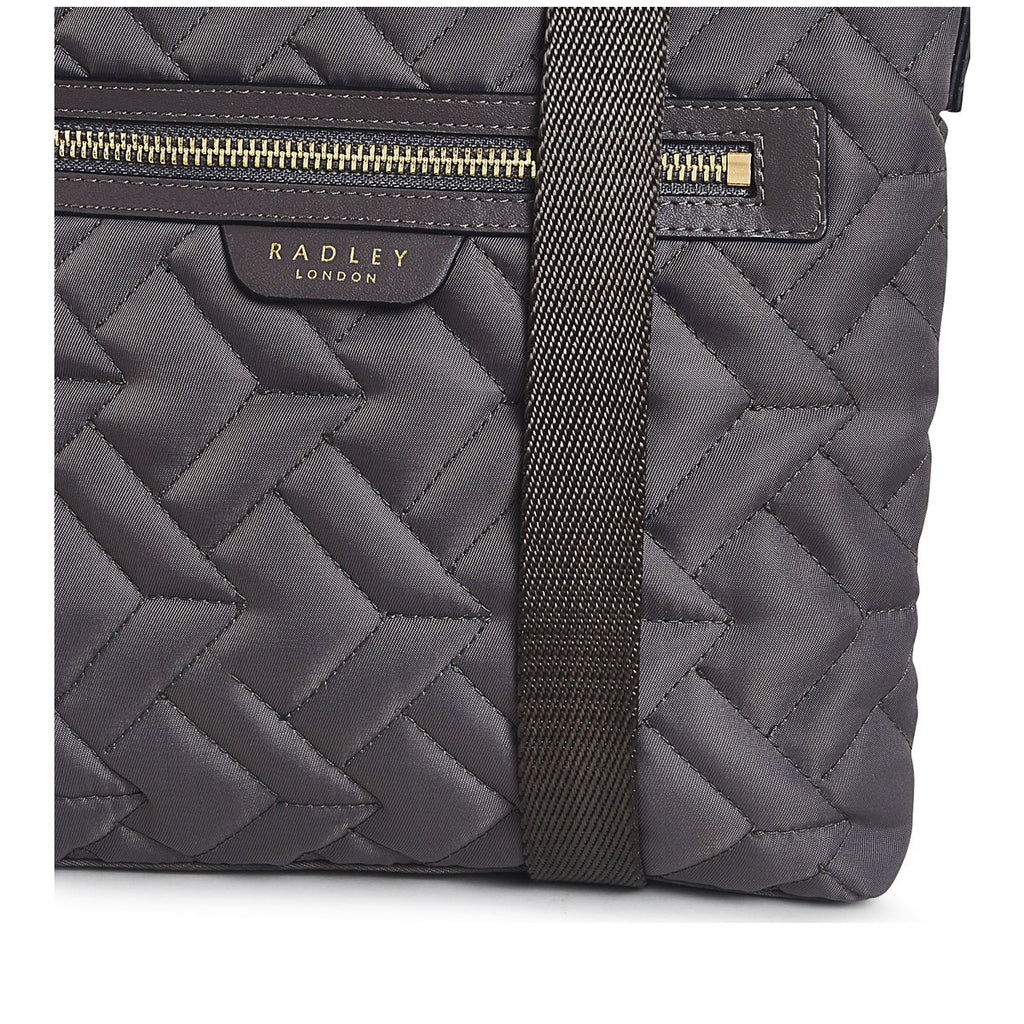 Finsbury Park Fabric Small Ziptop Crossbody Bag in Charcoal - H8186041